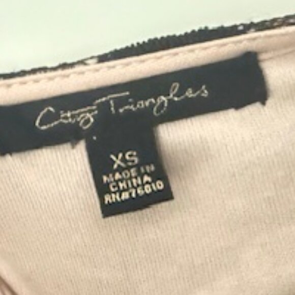 City Triangles Black Lace Overlay Dress — Women's/Juniors XS - Picture 7 of 7